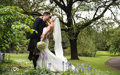 Edinburgh George Hotel wedding photography on a sunny day