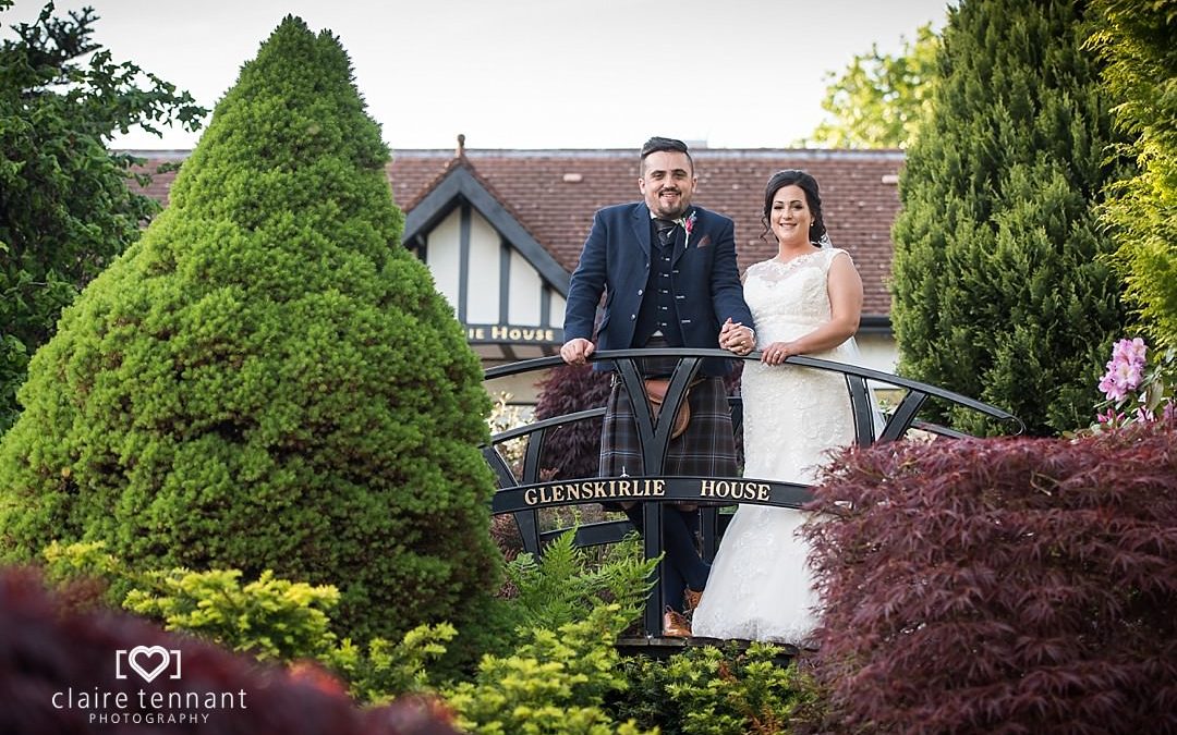 Beautiful Glenskirlie Castle wedding on a sunny Summers day