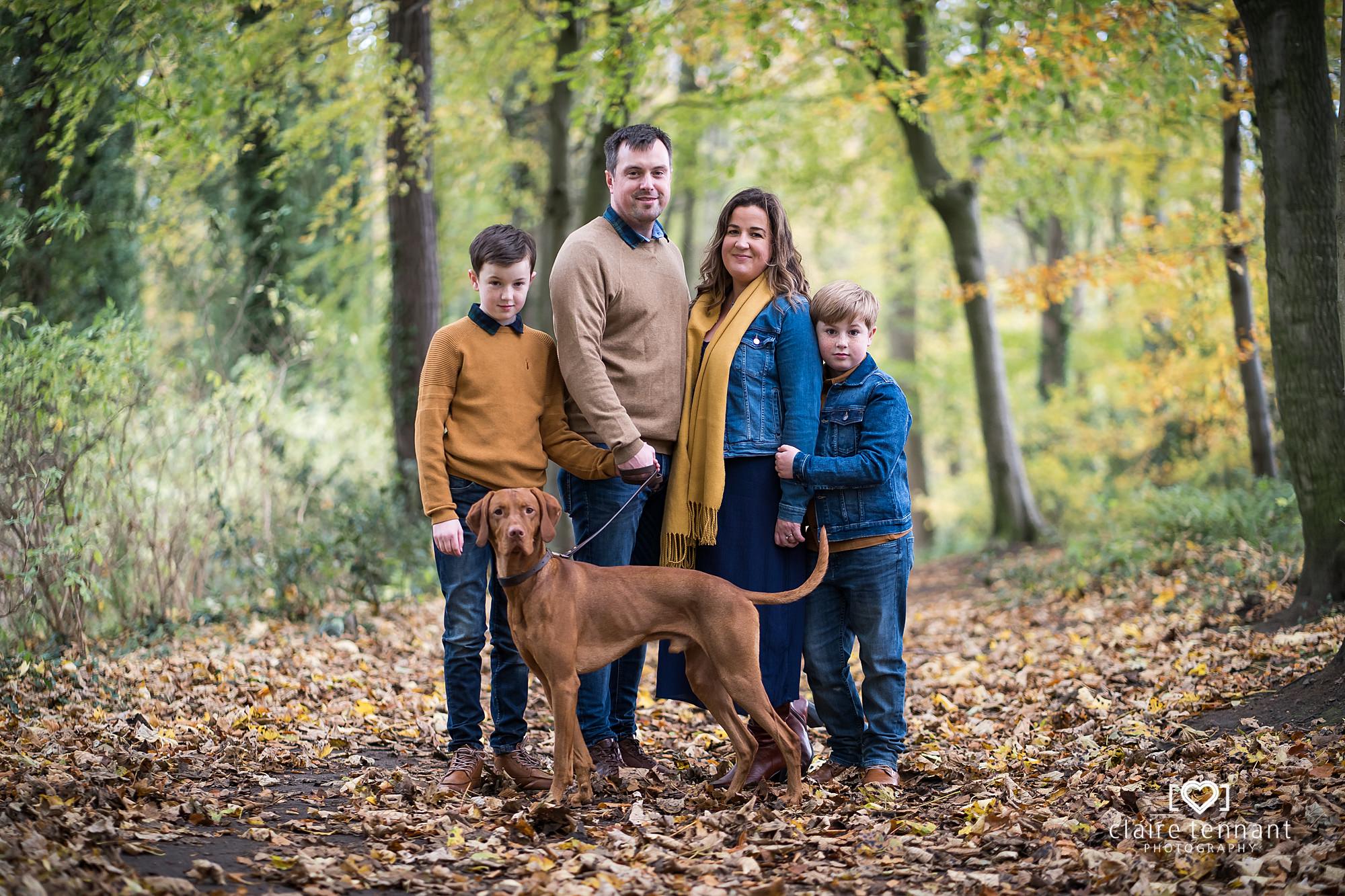 Autumn family shoot midlothian