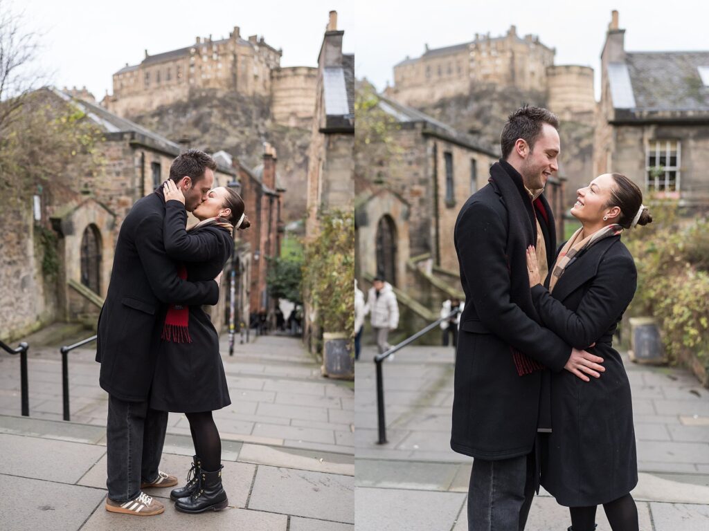 Surprise proposal at The Vennel, Edinburgh